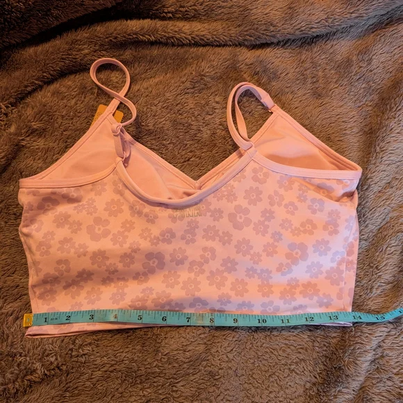 NWT PINK Victoria's Secret Lavender Floral Sports Bra - Picture 5 of 6